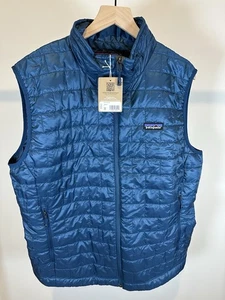 Nuevo Chaleco Chaqueta Patagonia Para Hombre Nano Puff Talla XL Azul Lagom Acolchado - Imagen 1 de 9