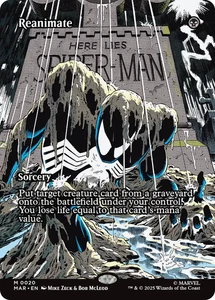Reanimate 0020 ~ **Borderless** Mythic MTG Marvel Spider-man - Picture 1 of 1