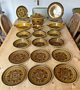 Juego de cena vintage MCM Stavangerflint Noruega Sera 6 personas - platos, cuencos 28 piezas - Imagen 1 de 17