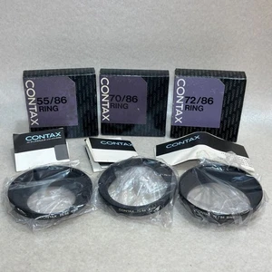 Contax 55/86 70/86 72/86 Step-Up Rings (3 pieces) Made in Japan - Picture 1 of 8