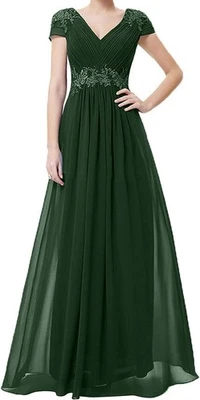 Abendkleider Abschlussballkleider Ballkleider Lang A-Linie Rock Mit Spitze - Bild 1 von 4