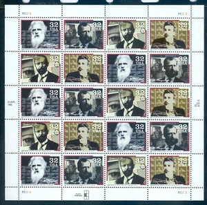 US 3061-3064 Communications Pioneers, Complete Sheet/20, MNH - Picture 1 of 1