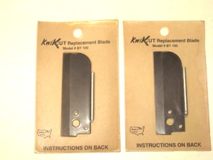 Dos (2) cuchillas de repuesto Kwikcut, EE. UU., KwiKcut # BT100 - Imagen 1 de 2