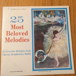 25 Most Beloved Melodies (1969 Vinyl LP RE) An All-Disc Production SBMN - Picture 1 of 4
