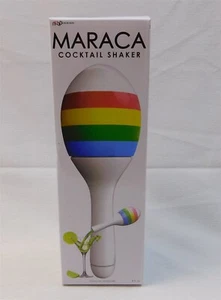 Maraca Cocktail Shaker Food Safe BPA Free Nuop Design 8 Ounce Plastic NEW Sealed - Picture 1 of 8