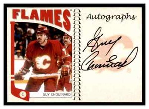 2004-05 ITG Franchises Canadian Autographs #GCH Guy Chouinard Auto (ref 74970)