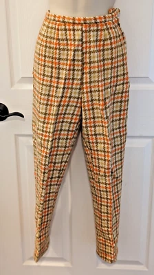 Women’s VTG 60s Miss Holly Wool Houdstooth Pants - Image 1 of 4