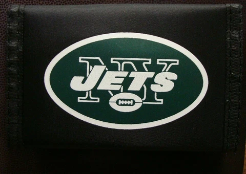 NFL Rico Industries Nylon Trifold Wallet New York Jets Cover