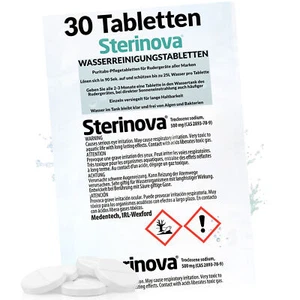 JB White 30 x Puritabs Trinkwasser Entkeimungstabletten Chlortabletten Wasser - Bild 1 von 8