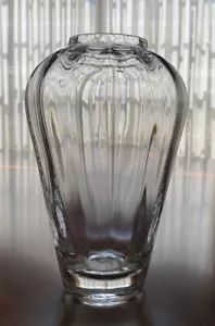 Lenox Optika Illusion Vase, crystal, 8 1/2"h, 2 1/2" diameter opening - Picture 1 of 5
