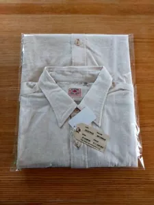 SUGAR CANE White Chambray Work Shirt SC37942 Short Sleeves XL Size cotton - Picture 1 of 10