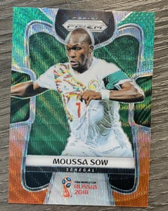 2018 Panini Prizm World Cup Soccer Green Orange Wave #281 Moussa Sow - Picture 1 of 2