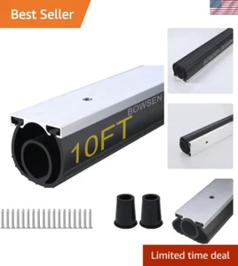 Heavy-Duty Garage Door Weatherstrip Rubber Seal Kit 10FT Aluminum Track - Picture 1 of 10