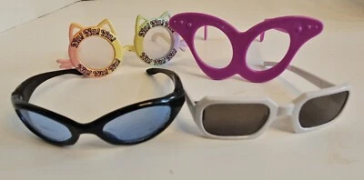 American Girl Doll Off Brand Compatible Sunglasses And Glasses FOUR (4) Pairs - Изображение 1 из 4
