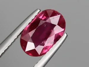 Big Natural Ruby 2.19ct SI 10x6mm (9.5x6mm) Loose Gemstone Oval Cut Pigeon Blood - Picture 1 of 12