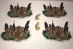 JAWN 4 Philly Pretzel Stickers Jawn 2 Mustard Skyline Philadelphia New & Rare - Picture 1 of 6