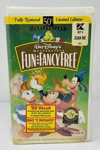 (Sealed) Walt Disney’s Fun and Fancy Free 50th Anniversary VHS 1997 - Picture 1 of 8