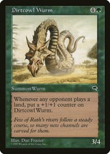 Dirtcowl Wurm Tempest NM Green Rare MAGIC THE GATHERING MTG CARD ABUGames