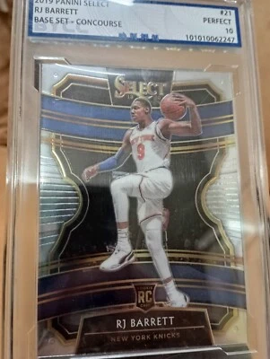 RJ BARRETT 2019 Panini Select Base set Concourse NBA RC card (BYCC-Perfect 10) - Image 1 of 4
