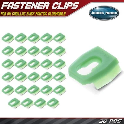 30x Clips de retención de molduras de apertura de correa y rueda de cuarto para GM Buick Oldsmobile Foto 1 de 4