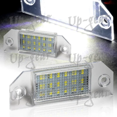 For 03-08 Ford Focus C-Max Xenon White 6000K 18-SMD LED License Plate Light 2PCS - Image 1 of 4