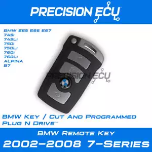 2002–2008 BMW E65 E66 E67, 7-series Remote Key / Cut and Programmed - Picture 1 of 2