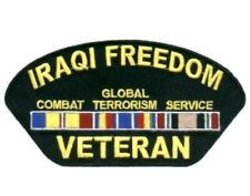 IRAQI FREEDOM VETERAN EMBROIDERED PATCH UNITED STATES MILITARY USA PATCHES