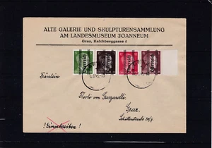 TOP Brief mit Werten aus der Grazer Aushilfsausgabe Stempel 6.6.45 - Picture 1 of 2