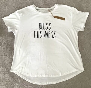 Rae Dunn tee T shirt Top BLESS THIS MESS Size 2X - Picture 1 of 6