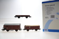 Spur 0 LENZ 43101-2 Güterwagenset Niederbordwagen Güterwagen OVP/M46