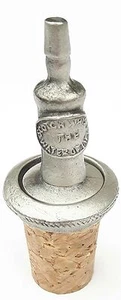 Whisky Bottle Handcrafted From English Pewter Bottle Stopper + GiftBag - Picture 1 of 6