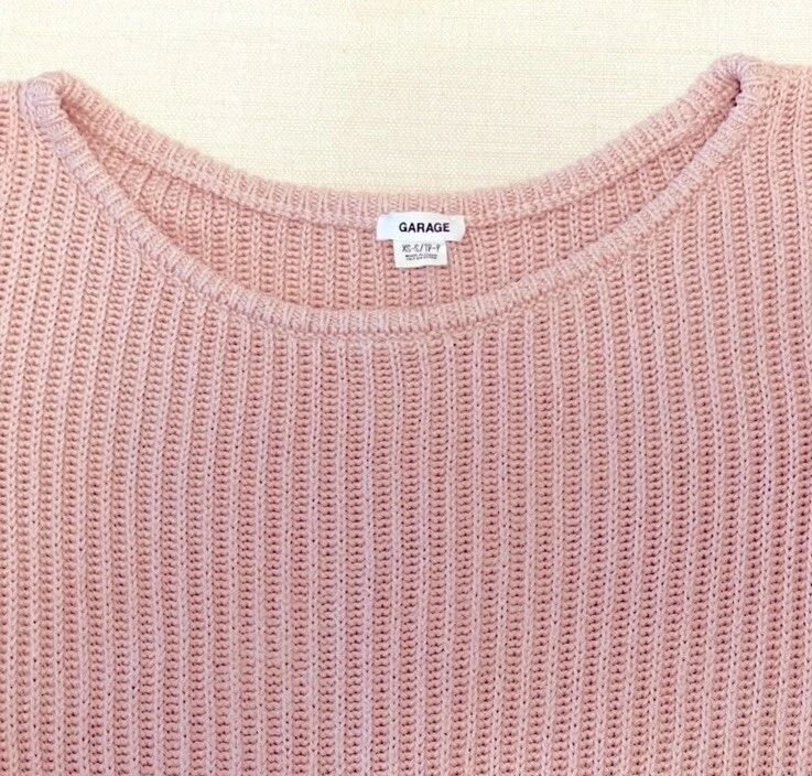 Suéter robusto de malha rosa para garagem X pequeno/pequeno - Imagem 1 de 4