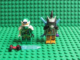 Lot 2 LEGO Ninjago Prime Empire Minifigs Digi Lloyd Hausner swords armor HL55