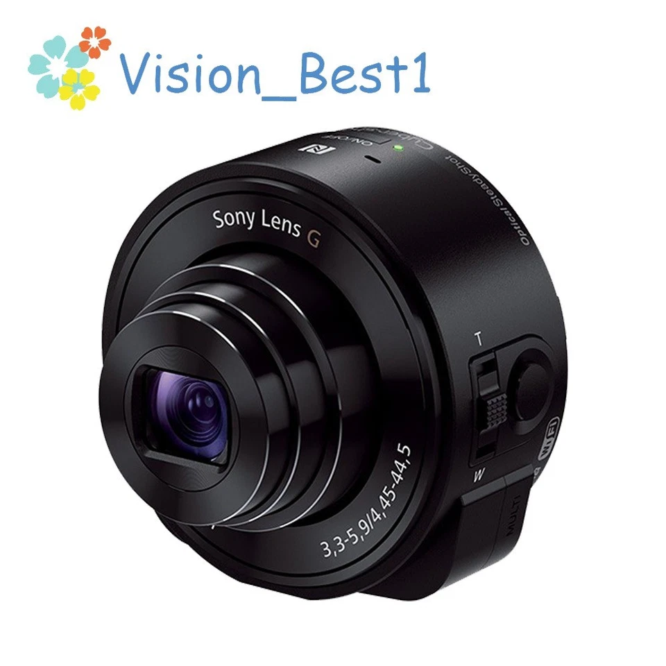 Sony Cyber-Shot DSC-QX10 Lens-style Digital Camera Black 18.2MP 10x Optical Zoom - Image 1 of 4