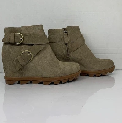 Botas tipo cubo Sorel Joan Of Artic Wedge 11 de gamuza topo talla 8,5 Foto 1 de 4