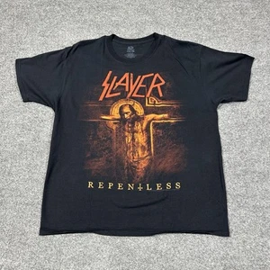 Slayer Repentless XL Shirt Schwarz Kurzarm Baumwolle Thrash Metal Band GUC - Bild 1 von 5