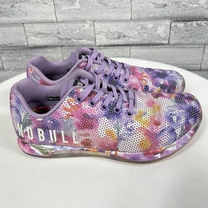 Women’s Size 9 NO BULL Trainers Shoe In Pink & Purple Floral - Picture 1 of 9