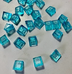 Lego 20 New Pieces Trans Light Blue Roof Tile Cheese Slope Wedge 1x1x2/3 (54200) - Picture 1 of 2