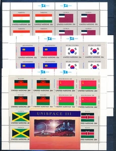 XE53499 United Nations space exploration country flags sheets XXL MNH - Picture 1 of 1