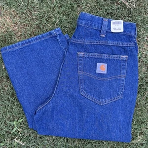 Carhartt Jeans 32x34 Relaxed Dark Wash Work Wear Denim - Bild 1 von 11