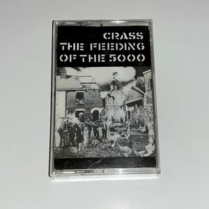 Crass Feeding Of 5000 Punk Crust Peace Cassette Tape - Picture 1 of 3