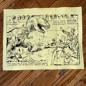 Gary Panter Gemälde Zeichnungen Art Show Los Angeles 1984 Onyx Cafe  - Bild 1 von 1