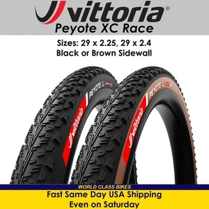 Vittoria Peyote II XC Race 29 x 2.25, 29 x 2.4 Black or Brown Tubeless MTB Tire - Picture 1 of 3