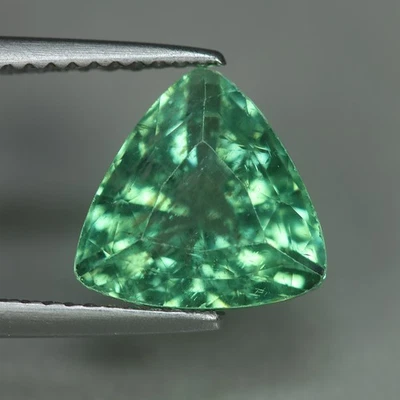 3,66 Cts_¡Deslumbrante!! Mejor Color_100% Natural Sin Calentar Raro Verde Apatita Foto 1 de 3