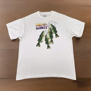 VINTAGE Take It To The Limit Bass Shirt Men Extra Large Air Waves Fish Adult A36 - Picture 1 of 14