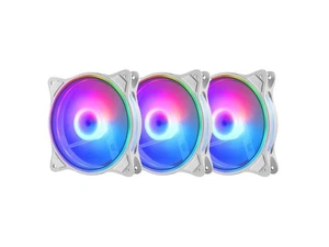 PANO-MOUNTS 120mm 5V ARGB 4Pin PWM PC Computer CPU Case Cooler Fan Triple Light - Picture 1 of 5