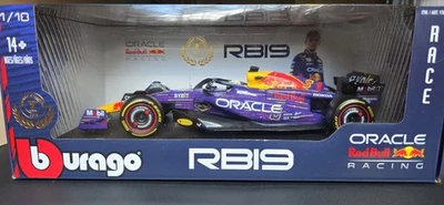 全新 Bburago 1:18 F1 红牛 RB19 压铸 - Max Verstappen - 拉斯维加斯大奖赛 2023 — 第 1/4 张图片