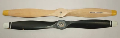 2pc Master Airscrew 18x8 Model RC Airplane Propeller Lot  Wood Vintage - Image 1 of 4
