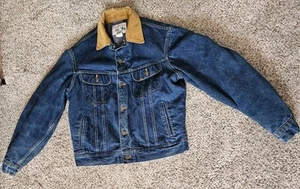 Vintage 70s Lee Storm Rider Union Made USA Denim Jacket L 44 made In America  - Picture 1 of 21