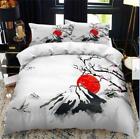 Chinese Landscape Painting Duvet Cover Single Double Quilt Cover Bedding Set